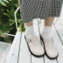 Đầu lớn giày búp bê nữ dày dưới retro giày nhỏ 2018 Harajuku Cao Đẳng phong cách văn học giày đơn mềm chị thấp để giúp giày thủy triều