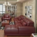 sofa da kết hợp phòng khách da bò dày căn hộ nhỏ tối giản đồ nội thất giản dị phong cách hiện đại - Ghế sô pha