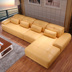 sofa da kết hợp phòng khách da bò dày căn hộ nhỏ tối giản đồ nội thất giản dị phong cách hiện đại - Ghế sô pha ghế sofa băng dài Ghế sô pha