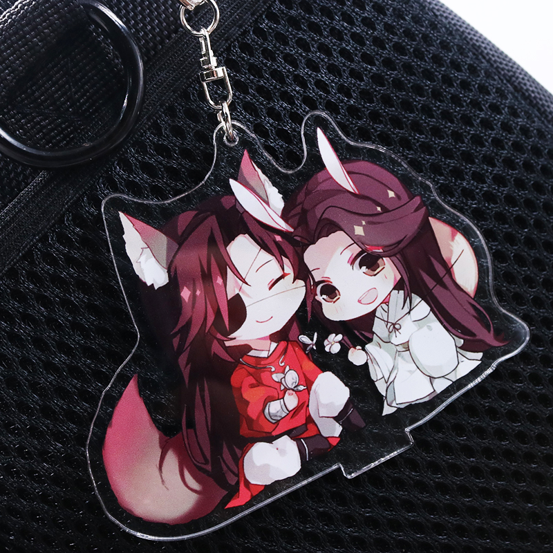 Tian Guan Ci Fu Hua cheng Xie Lian BL Acrylic Keychain Cool Keyring Pendant Gift