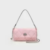 Цепь с ромбовидным узором, сумка, универсальный замок на одно плечо, ремешок для сумки, коллекция 2023