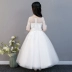 Girls Wedding Children Baby Birthday Dress Dress Snow White Váy Hoa Girl Piano Host Dress Dress - Váy trẻ em Váy trẻ em