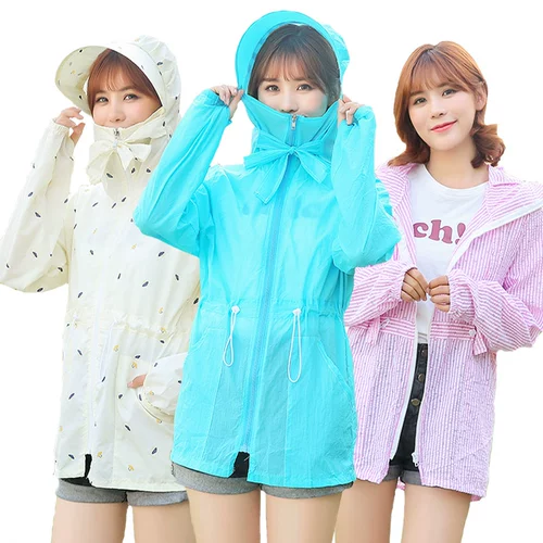 Длинная летняя одежда для защиты от солнца, пляжный тонкий кардиган, средней длины, в корейском стиле