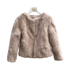 Fur coat nữ ngắn lông thỏ mùa thu và mùa đông cộng với bông bảy tay áo Hàn Quốc phiên bản của mỏng chống mùa lông một đặc biệt Haining áo gió lót lông cừu Faux Fur