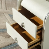 Шкаф для кровати -это простая, современная кожаная легкая роскошная мини -спальня европейская мягкая сумка с твердым деревом Ультра -нормовой шкаф