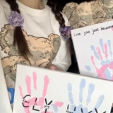 Памятный отпечаток рук подходит для мужчин и женщин для друга на день Святого Валентина для влюбленных, подарок на день рождения, «сделай сам»