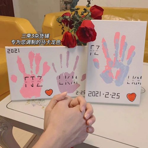 Памятный отпечаток рук подходит для мужчин и женщин для друга на день Святого Валентина для влюбленных, подарок на день рождения, «сделай сам»