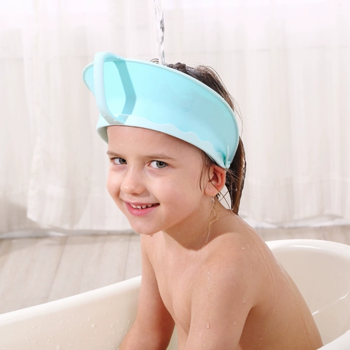Детская водонепроницаемая силикагелевая регулируемая шапочка для душа, шампунь, шапочка для волос, детская шапочка для младенца, США