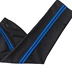 Tùy chỉnh mùa hè siêu mỏng màu đen với 2 dải màu xanh đồng phục học sinh quần với quần âu quần âu nam giới và phụ nữ quần thể thao