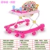 Bé sơ sinh con toddler walker 6 7-18 tháng con đa chức năng chống rollover tay đẩy có thể mất âm nhạc