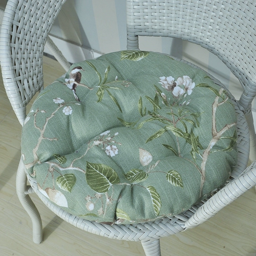 Скандинавская сельская подушка, зимний нескользящий стульчик для кормления, в американском стиле, увеличенная толщина, из хлопка и льна