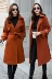 Sen loạt áo len nữ phần dài mùa thu và mùa đông dày Hàn Quốc phiên bản 2018 mới chống mùa đầu gối mỏng áo len áo khoác nữ dáng dài đẹp Áo khoác dài
