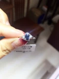 Платиновое сапфировое модное кольцо с камнем из нефрита, серебро 925 пробы, простой и элегантный дизайн