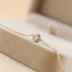 Hàn Quốc kim cương đơn vòng chân nữ bằng thép titan vàng hồng 18k Nhật Bản và Hàn Quốc retro cá tính sinh viên phụ kiện trang sức sinh nhật quà tặng