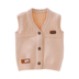 Bé vest mùa xuân và mùa thu chàng trai và cô gái vest áo len sơ sinh bé cardigan áo khoác cotton vest 0-1-2-3 tuổi Áo ghi lê