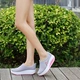 Mùa hè mới kích thước lớn thấp để giúp giày lười phẳng đáy giày của phụ nữ lưới đầy đủ thể thao thoáng khí giày của phụ nữ rỗng giày du lịch Giày cắt thấp