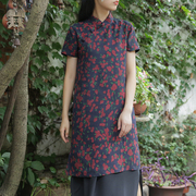 Lời cảm ơn của Green. 』Suishanji thiết kế ban đầu phong cách Trung Quốc cheongsam phần mỏng đầm lụa