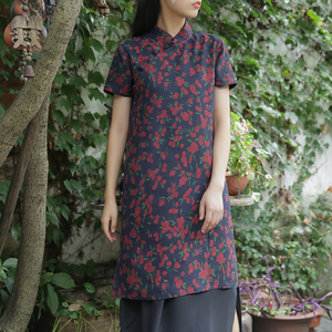 Lời cảm ơn của Green. 』Suishanji thiết kế ban đầu phong cách Trung Quốc cheongsam phần mỏng đầm lụa váy cưới đơn giản