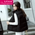 2018 mùa thu và mùa đông tóc bóng xuống bông vest phụ nữ mới của phụ nữ Hàn Quốc phiên bản của tự trồng bông vest vest áo khoác ngắn thời trang u40 Áo vest