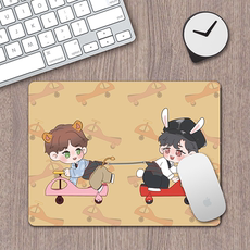 Коврик для мыши 博君一肖周边王一博肖战防水耐脏电脑办公桌垫卡通鼠标垫