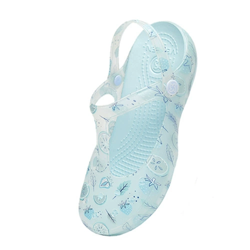 Veblen truy cập dép mùa hè trẻ em chính hãng của lỗ giày cô gái in dép thạch giày trượt dép và dép đi trong nhà 