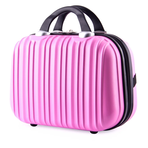 Маленький косметический портативный ящик для хранения для путешествий, сумка, барсетка, коробка, вместительный и большой чемодан, 14 дюймов
