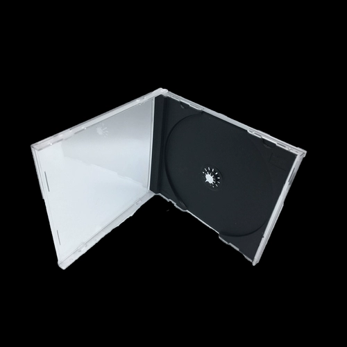 80 грамм черного нижнего CD -коробки (09 Black Single CD CD CD Пустое коробка прозрачная черная нижняя одиночная однопользованная диск CD -коробка