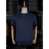 Vintameri British Retro Mods Business Daily Slim Dupont Coolmax Ice Mochi Pocket Short -Sleeed T -For