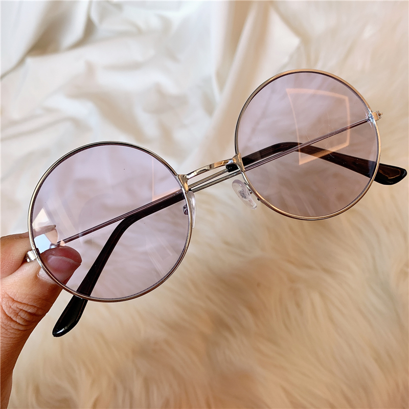 Greyvintage Sunglasses Port style Europe and America Retro photograph cat eye Sunglasses Purple series lovers pose female collocation