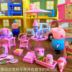 Piggy House Đồ chơi Pecs Biệt thự sang trọng Ngôi nhà màu vàng Pepe Pig Family Set Trẻ em Quà tặng năm mới xe do choi Đồ chơi gia đình