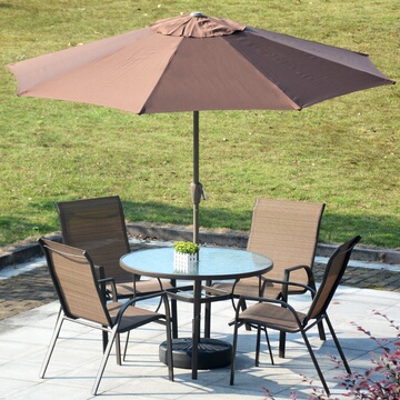 星巴克铁艺户外桌椅组合庭院室外花园休闲家具露天阳台桌椅五件套