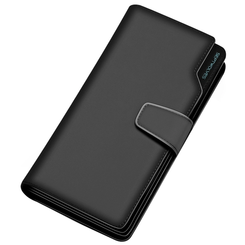 Septwolves, длинная пряжка, бумажник, кожаный кошелек с молнией, картхолдер, сумка с петлей на руку, из натуральной кожи