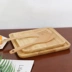 Nhật Bản phong cách khay gỗ hình chữ nhật đơn giản khay nhà hàng tre tấm gỗ hộ gia đình khay trà sáng tạo tấm gỗ đĩa gỗ tròn Tấm