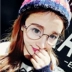 Hàn Quốc ulzzang mềm chị hoang dã retro kính khung Harajuku vòng nam giới và phụ nữ gương phẳng Hàn Quốc phiên bản của thủy triều