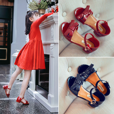 女童公主鞋凉鞋儿童2018新款夏季韩版小女孩百搭时尚宝宝高跟童鞋