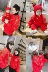 2019 trang phục cha-con mới lễ hội đỏ năm mới đầm năm mới dịch vụ lưới đỏ giả hai cộng với áo len nhung dày mùa đông - Trang phục dành cho cha mẹ và con