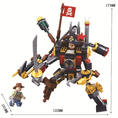 Wei Le Building Детская головоломка институт, ставя здание Bing Toy Toy Seam Times Series Warrior 8040