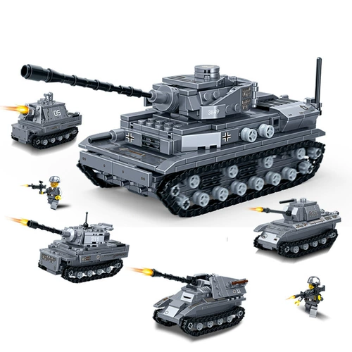 Конструктор, танк, боевая машина для мальчиков, игрушка, 6-8-10 лет
