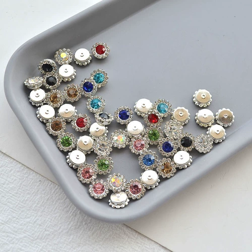 Двойная цветочная бриллиантовая аксессуары из 50-х кун-анал