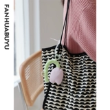 Сливочный аксессуар на рюкзак, милая подвеска, украшение на сумку, ткань, брелок