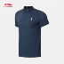 Li Ning áo ngắn tay nam 2018 loạt bóng rổ mới thể thao ve áo mùa hè đan áo thể thao Áo polo thể thao