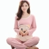 Quần áo sau sinh cho bé mặc đồ ngủ mỏng mùa xuân và mùa hè cotton bà bầu mang thai phục vụ bà bầu mùa thu ra ngoài cho con bú - Giải trí mặc / Mum mặc Giải trí mặc / Mum mặc