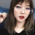 Phiên bản tiếng Hàn của mạng đỏ có dây xích có thể được trang bị kính cận thị gọng kính nữ khung lớn chống bức xạ gương phẳng Kính