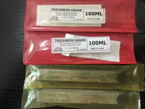 Япония Fuji Tool Fuji Термиер Терьера 0,01-1,0 мм 19 кусочков толстых правил из нержавеющей стали 100 мл