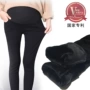 Bà bầu quần legging mùa đông 2018 mới cao eo có thể điều chỉnh nâng chân quần mặc cộng với nhung 322D5157 quần áo bầu