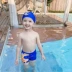 Bé trai bơi thân quần boxer áo tắm trẻ em áo tắm trùm đầu áo tắm bé trai mũ bơi phù hợp với quần bơi tách - Đồ bơi trẻ em Đồ bơi trẻ em