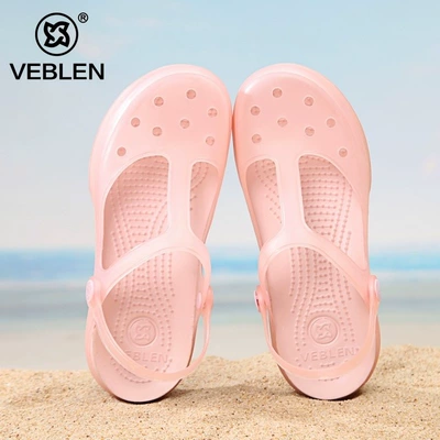 Giày có lỗ Veblen cho nữ mùa hè thoáng khí giày thạch đế dày dép đi biển và dép Bao Đầu Xăng đan giày y tá dép phòng lab 