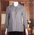 Trung niên nữ mùa xuân và mùa hè dài tay áo 50-60 tuổi mẹ nạp plaid kích thước lớn áo sơ mi cotton cũ áo kiểu nữ tuổi 50 Quần áo của mẹ