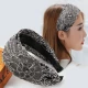 Hàn Quốc rộng vành tóc hoop tóc bao gồm tóc trắng rhinestone vải ngọt ngào Sen nữ khí chất kẹp tóc headband trang sức tóc phụ nữ - Phụ kiện tóc