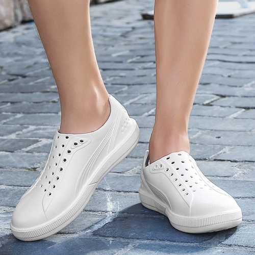 Пляжная обувь, тапочки в стиле Crocs, босоножки для школьников и студентов, слипоны, в корейском стиле